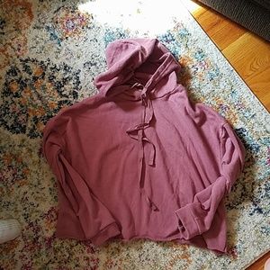 Sz Medium cropped hoodie